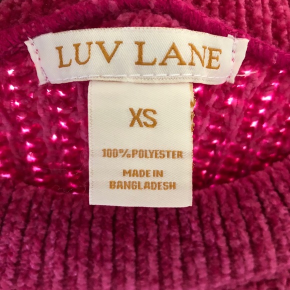Pink Plush Cropped Sweater by Luv Lane. Super Cozy and Stylish! - Picture 15 of 16